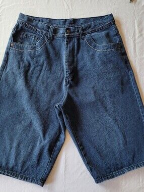 Kani Gold Vtg Men  Blue Denim Shorts Size 34